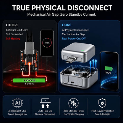 ENSFTF 140W Auto-Disconnect Fast Charger – Protects Your Battery Life