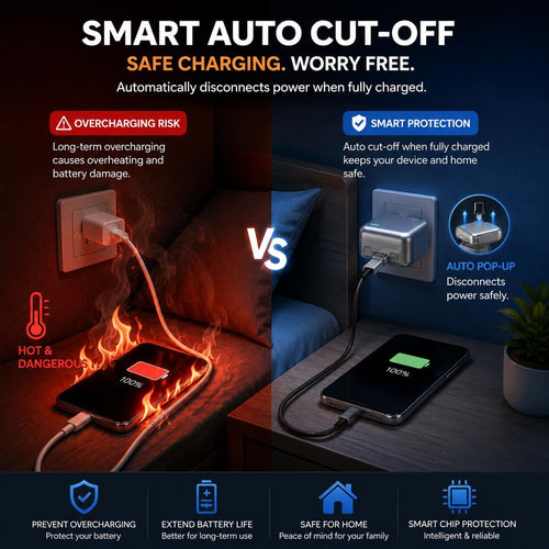 ENSFTF 140W Auto-Disconnect Fast Charger – Protects Your Battery Life