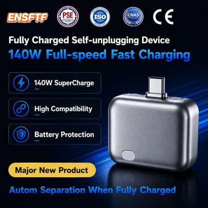 ENSFTF 140W Auto-Disconnect Fast Charger – Protects Your Battery Life
